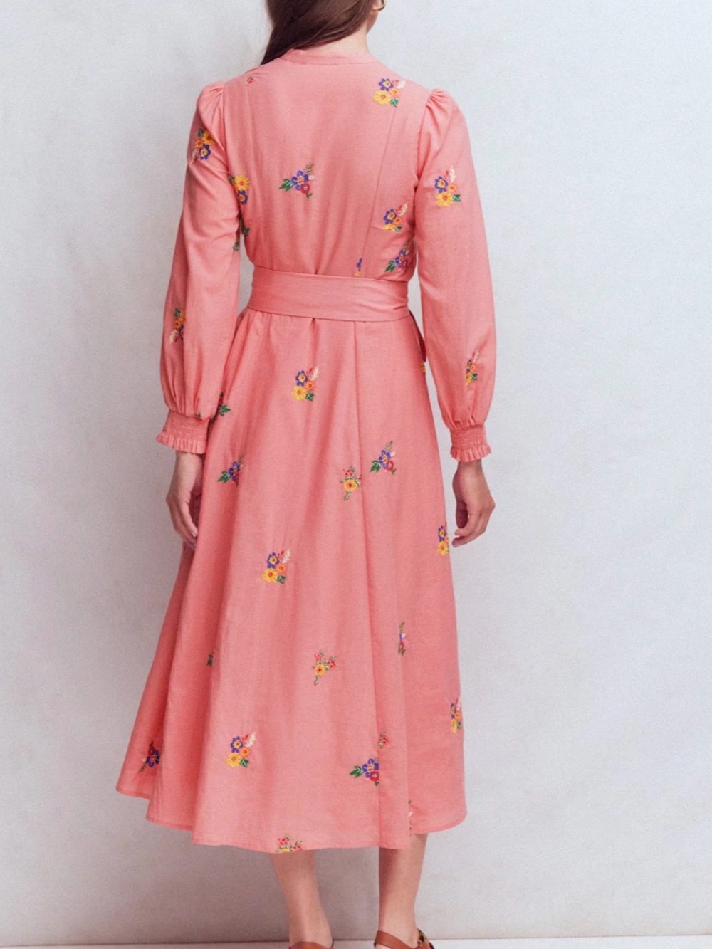 Boden Embroidered Shirt Dress - Picture 3 of 8